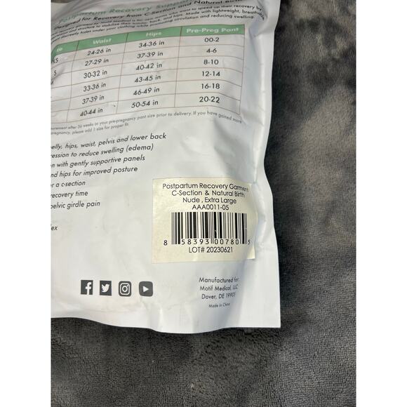 Motif Postpartum Recovery Garment in Nude, size XL New in package Maternity - Picture 7 of 8